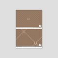 Sample of Double Diamond (Tan) Wallpaper