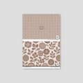 Sample of Folkflower (Brown) Wallpaper
