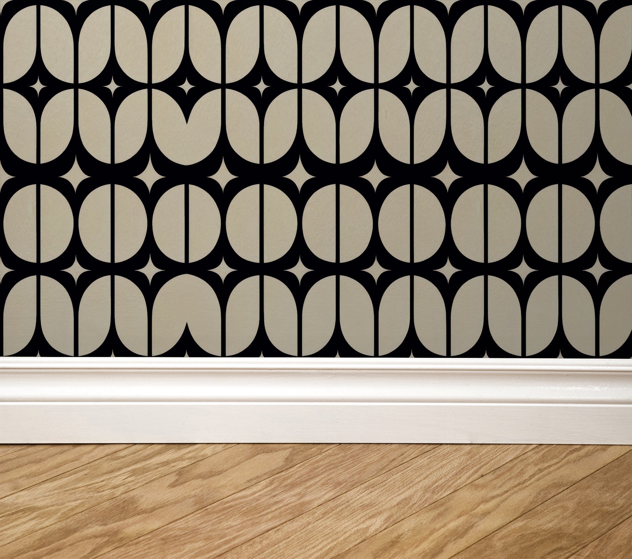 Eclipse Tile Wallpaper - 6 FT H X 30 FT W Traditional