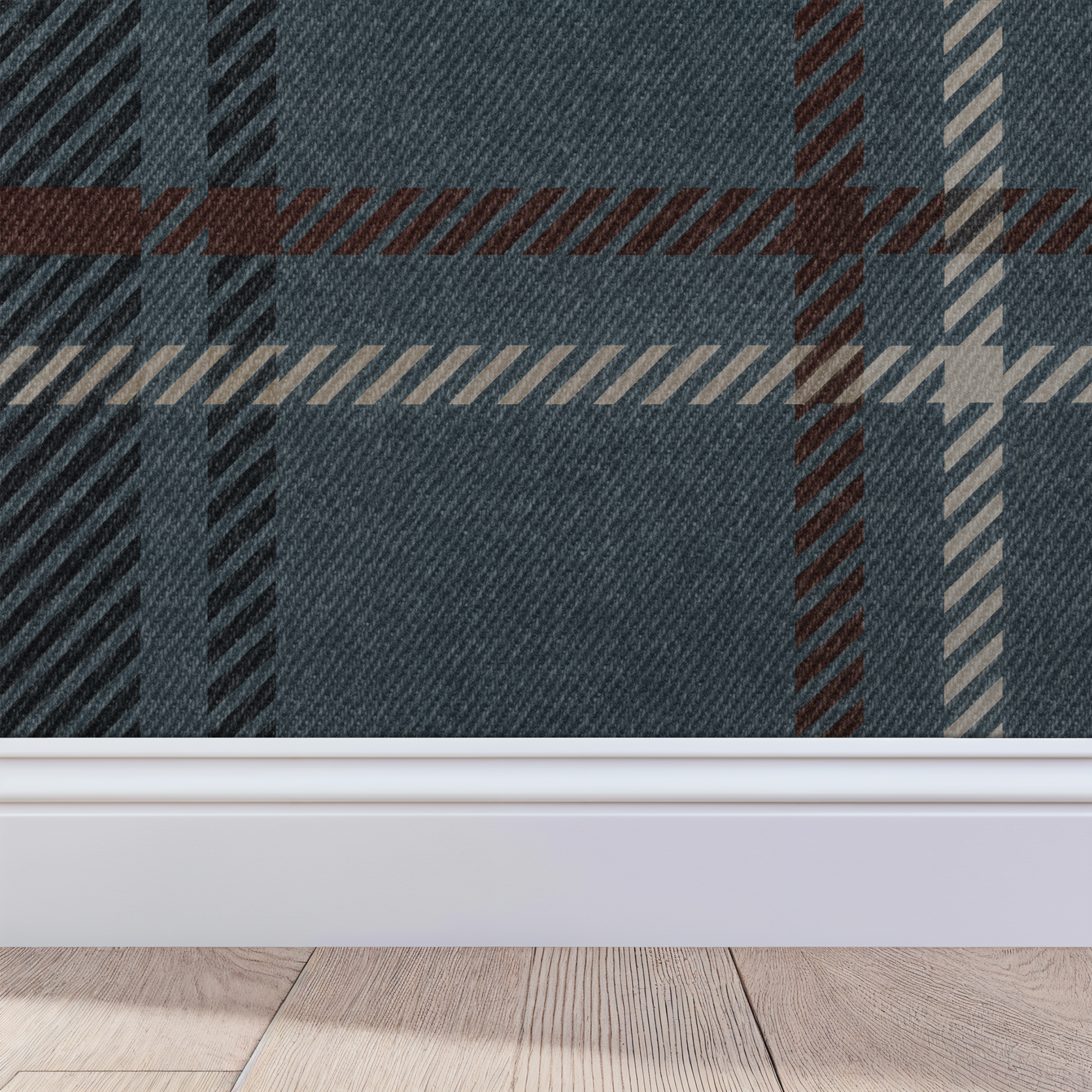 French Plaid Wallpaper