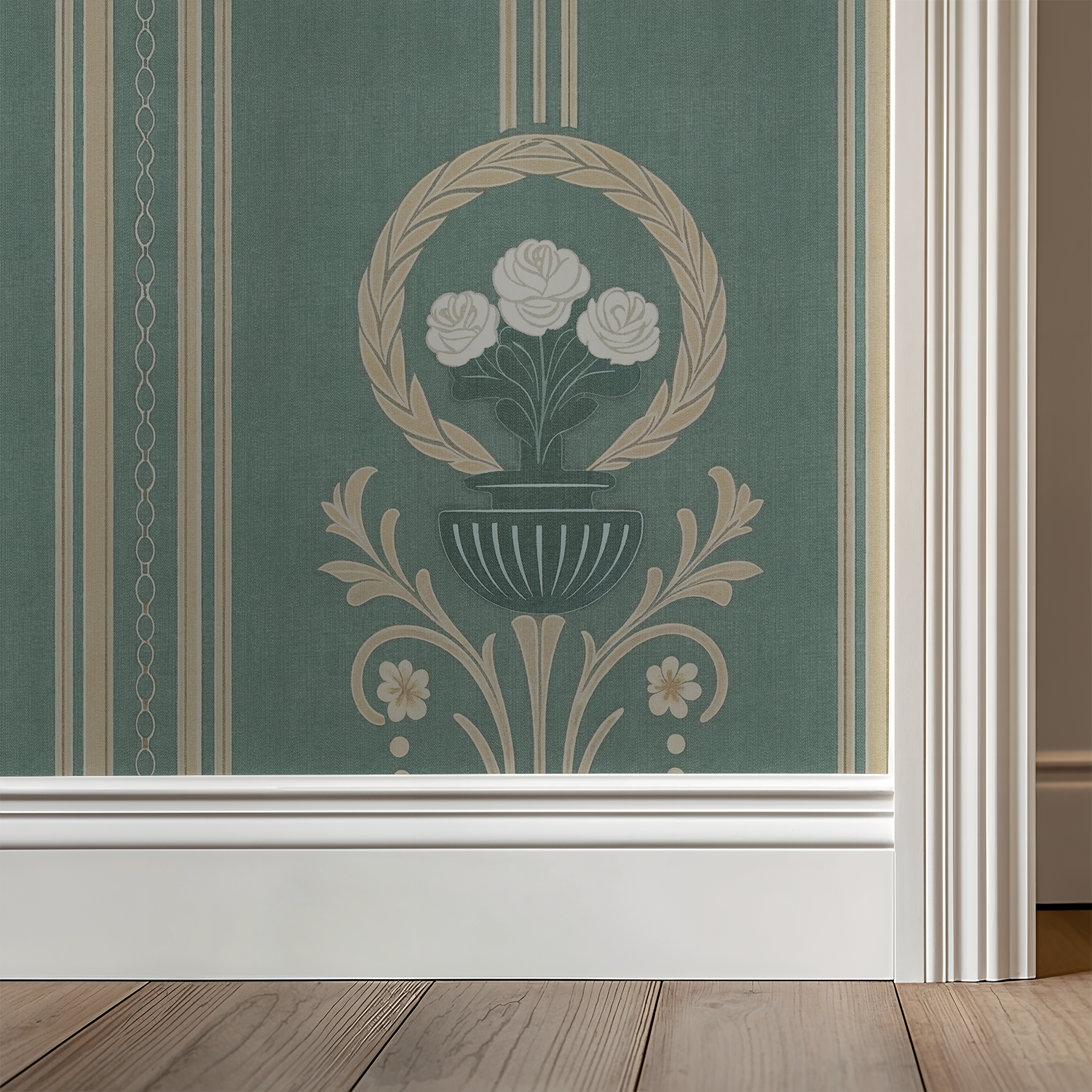 Salon Stripe Wallpaper