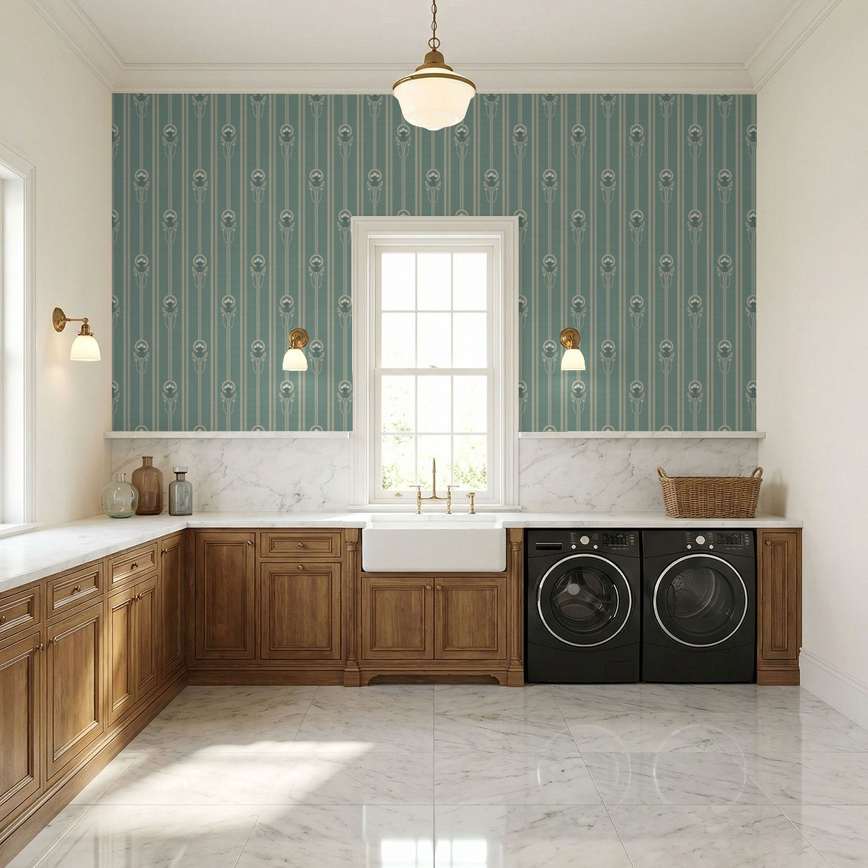 Salon Stripe Wallpaper