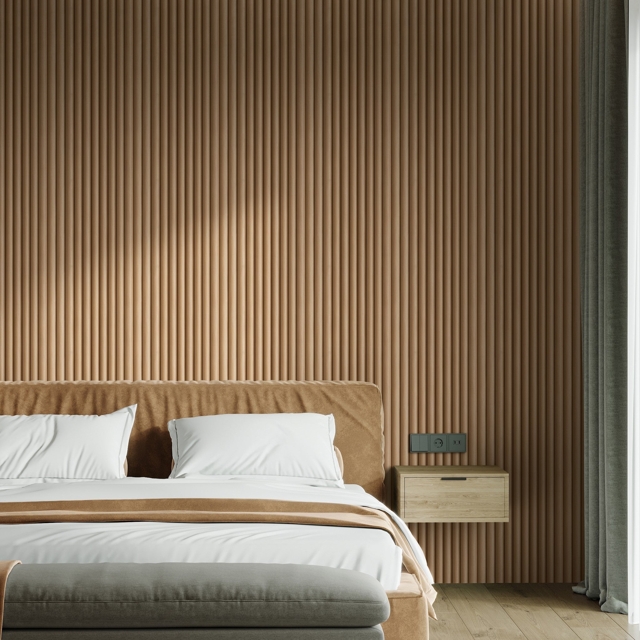 Timber Wallpaper - 10 FT H X 15 FT W Luxe Peel and Stick