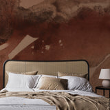 "Bordeaux Wallpaper by Wall Blush featured in stylish bedroom setting, showcasing modern home decor elegance."