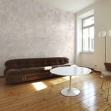 "Luna Wallpaper by Wall Blush enhancing modern living room decor with elegant wall texture."