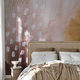"Coachella Wallpaper by Wall Blush in a cozy bedroom, highlighting the artistic wall decor focus."

(An alt text like this aims to include the product title, brand name, and the room type as requested, while emphasizing the wallpaper as the central element in the image.)