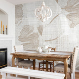 Gayle Wallpaper by Wall Blush featured in a cozy dining room, highlighting stylish wall decor focus.
