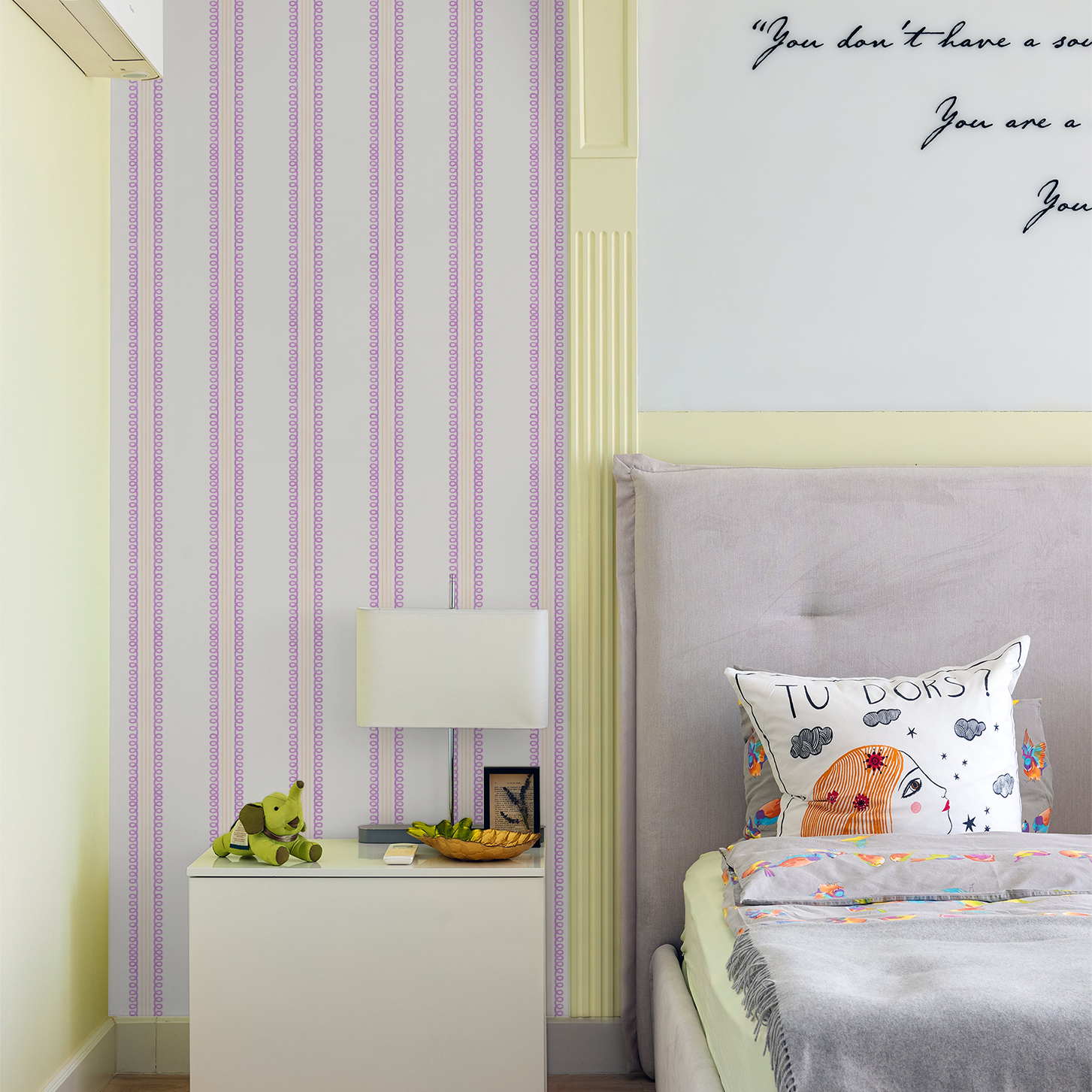 Veda (Purple and Pink) Wallpaper