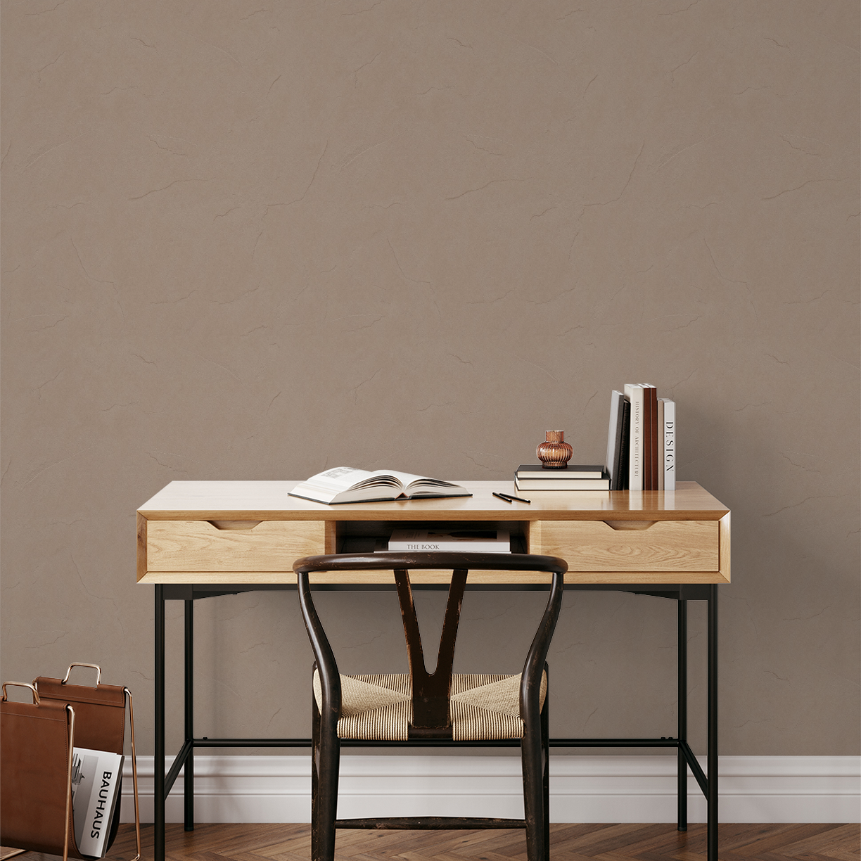 Plaster (Taupe) Wallpaper