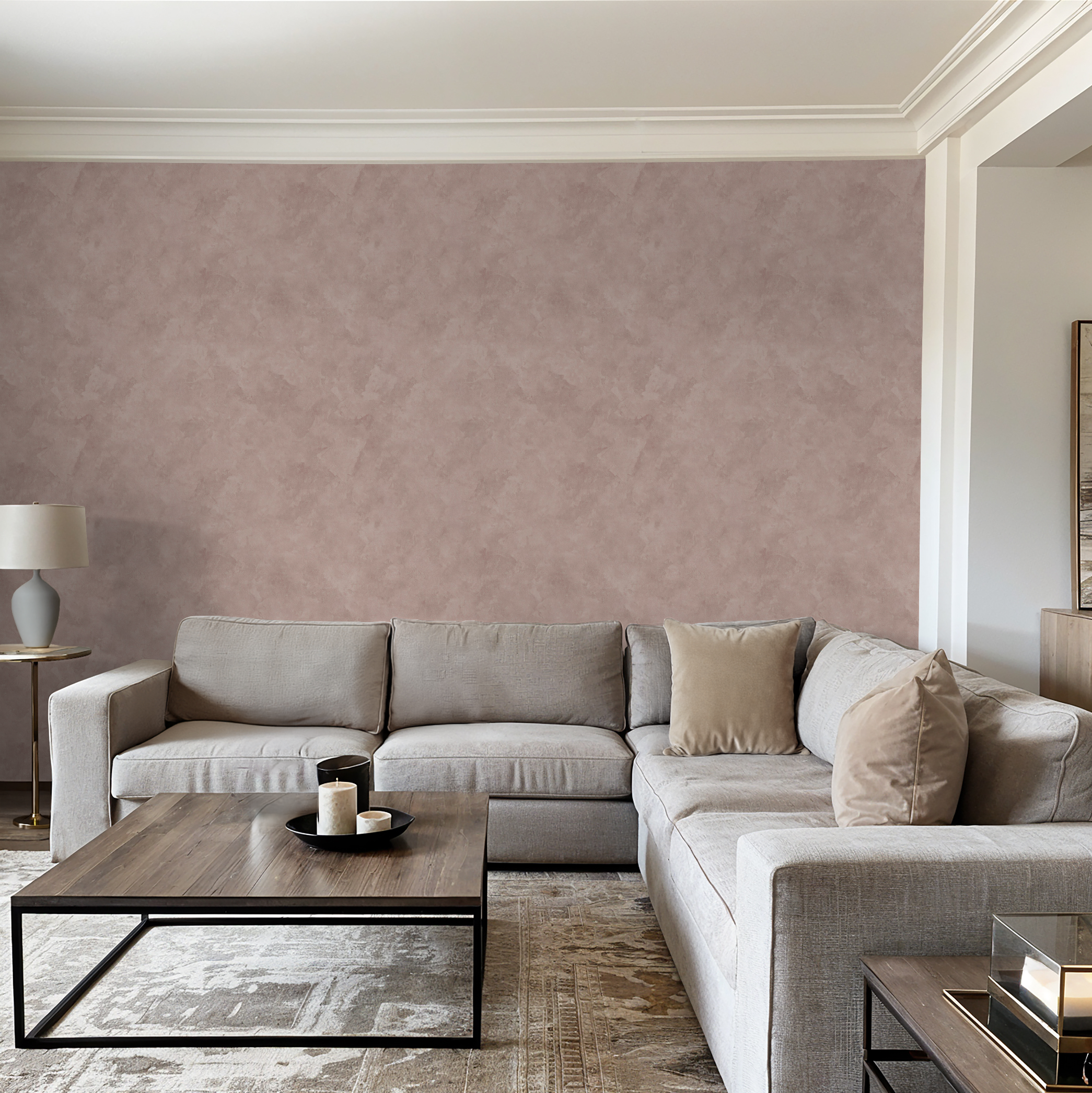 Roman Clay (Blush) Wallpaper