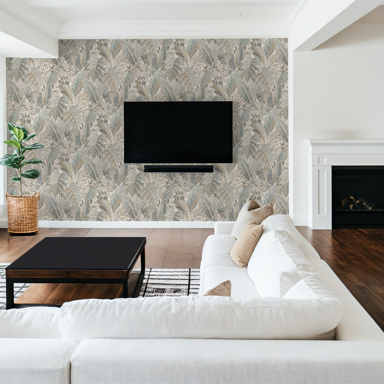 Palmera Wallpaper - 8 FT H X 14 FT W Luxe Peel and Stick
