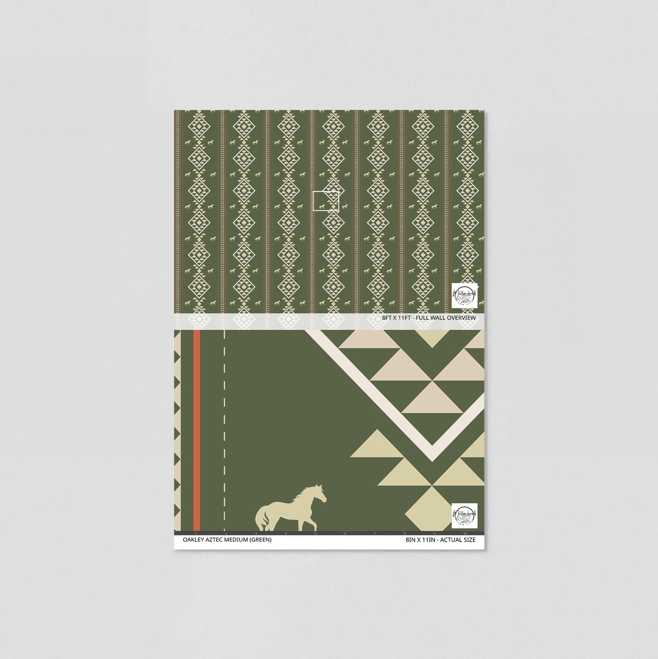 Oakley Aztec Medium (Green) Wallpaper