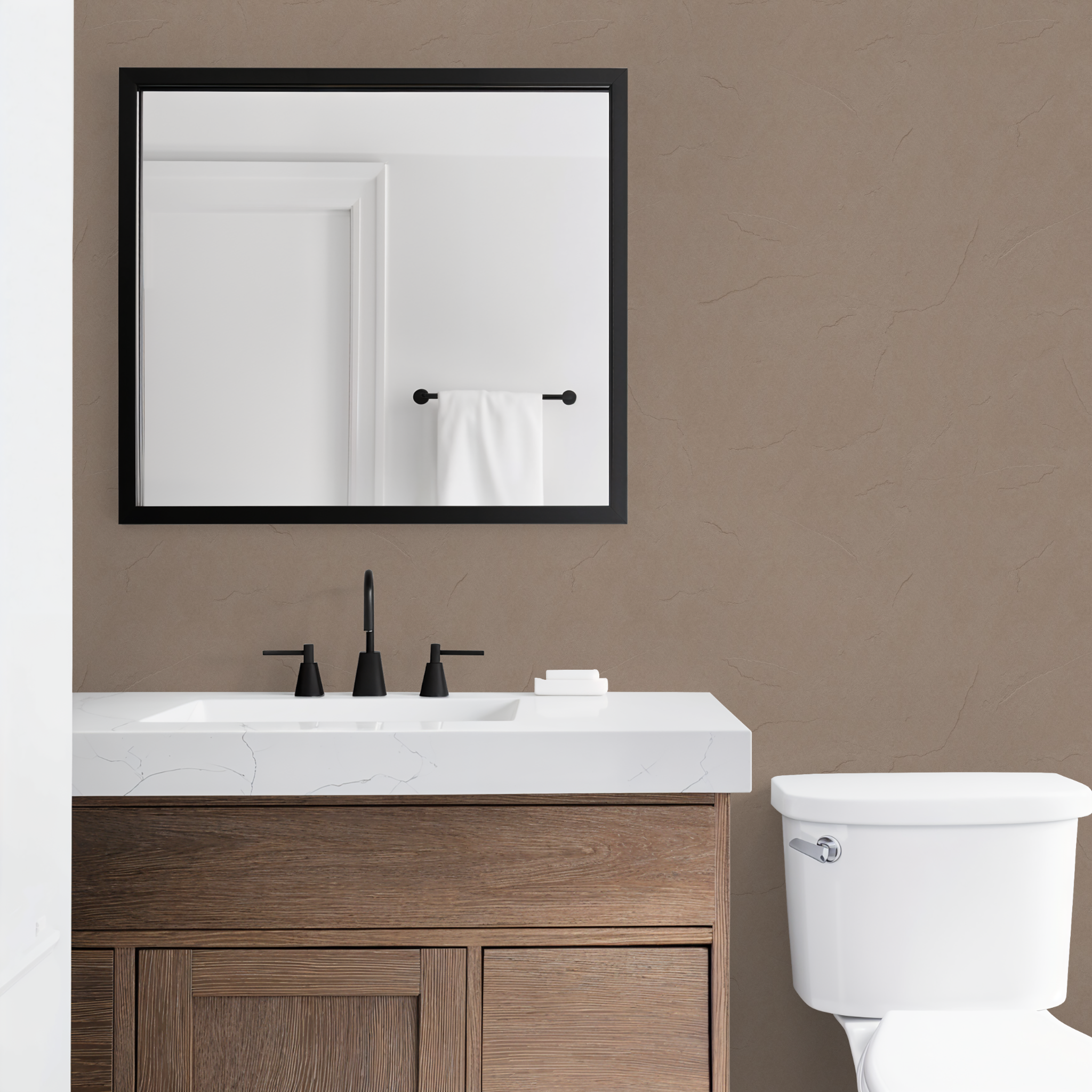 Plaster (Taupe) Wallpaper