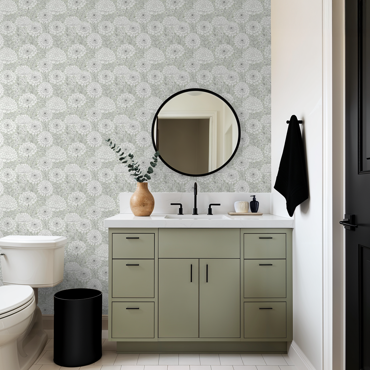 Samantha (Green) Wallpaper