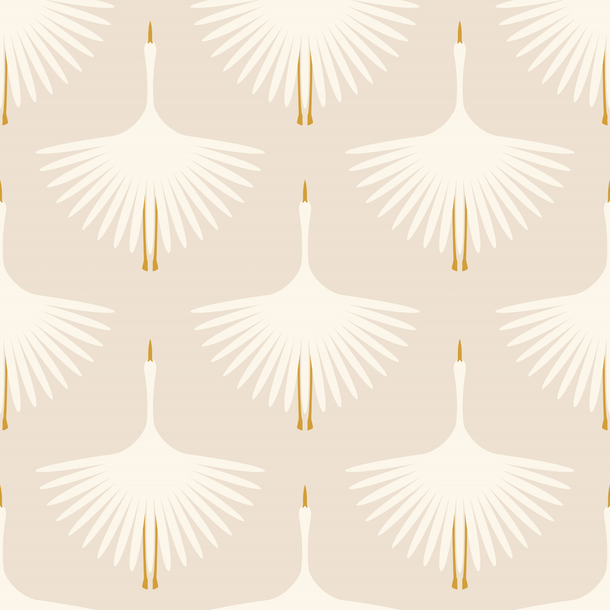 Wall Blush's Alba (Cream) Wallpaper in elegant room setting, showcasing detailed bird pattern design focus.