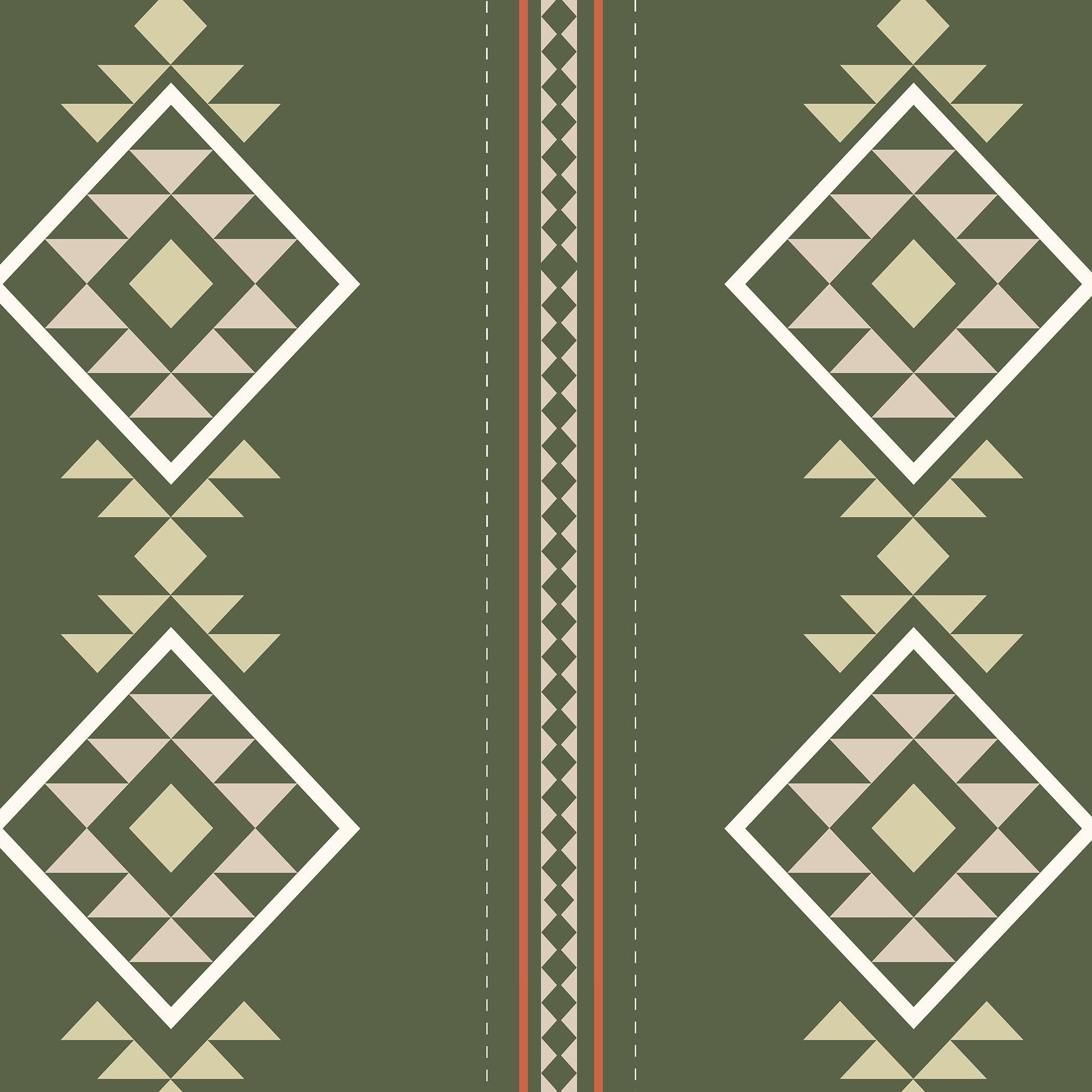 Baize Willow Small (Green) Wallpaper