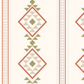 Sample of Baize Willow Small (Green & Cream) Wallpaper