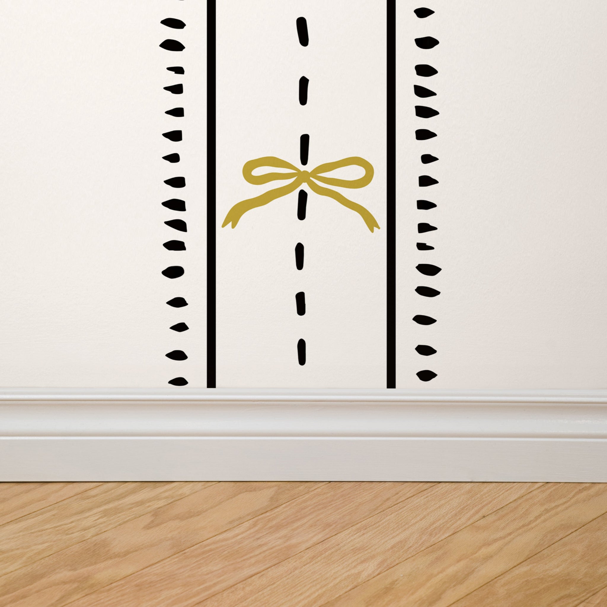 Cottage Bows (Yellow) Wallpaper