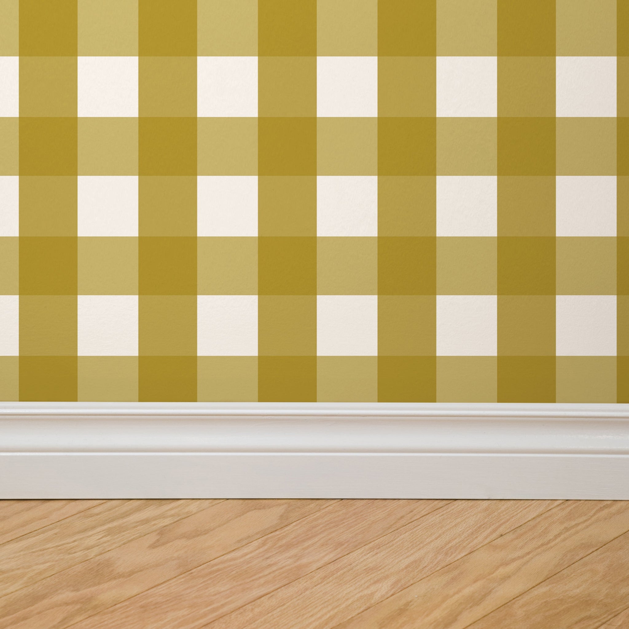 Willowside Gingham (Yellow) Wallpaper
