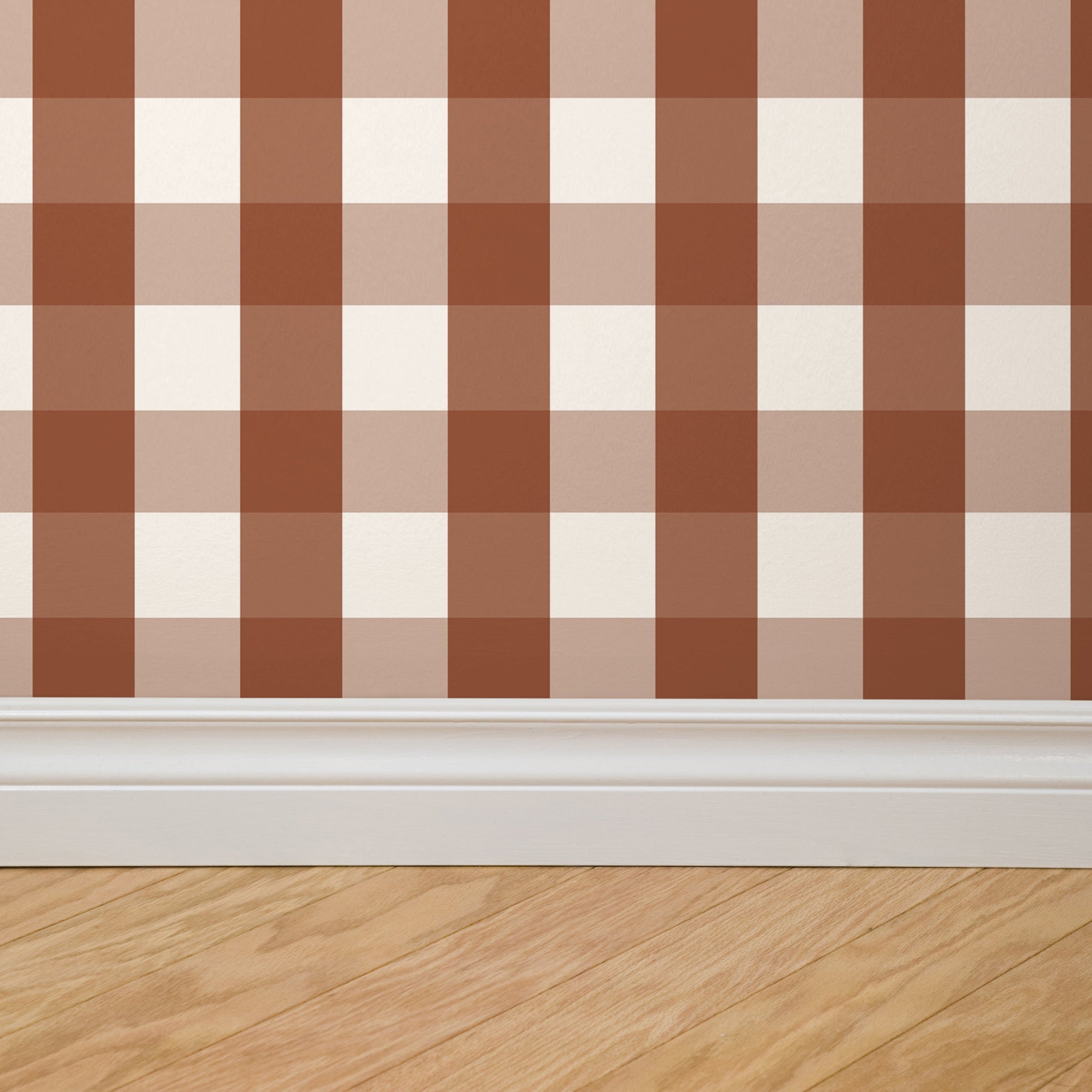 Willowside Gingham (Red) Wallpaper