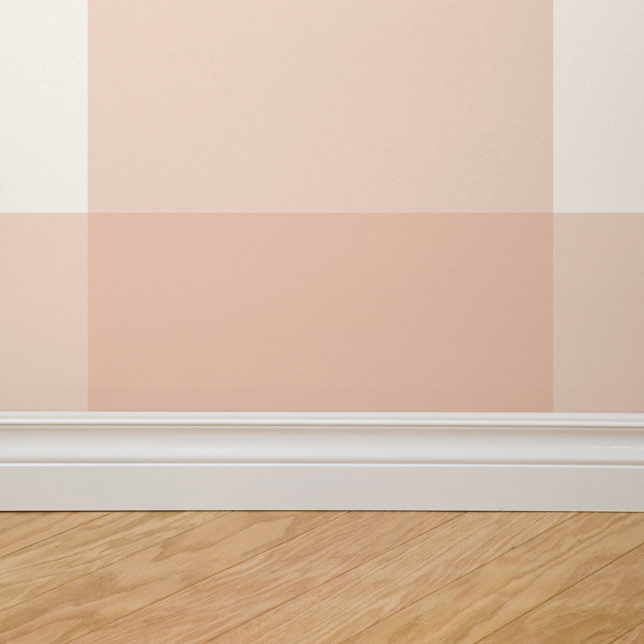 Simply Gingham Large (Peach) Wallpaper