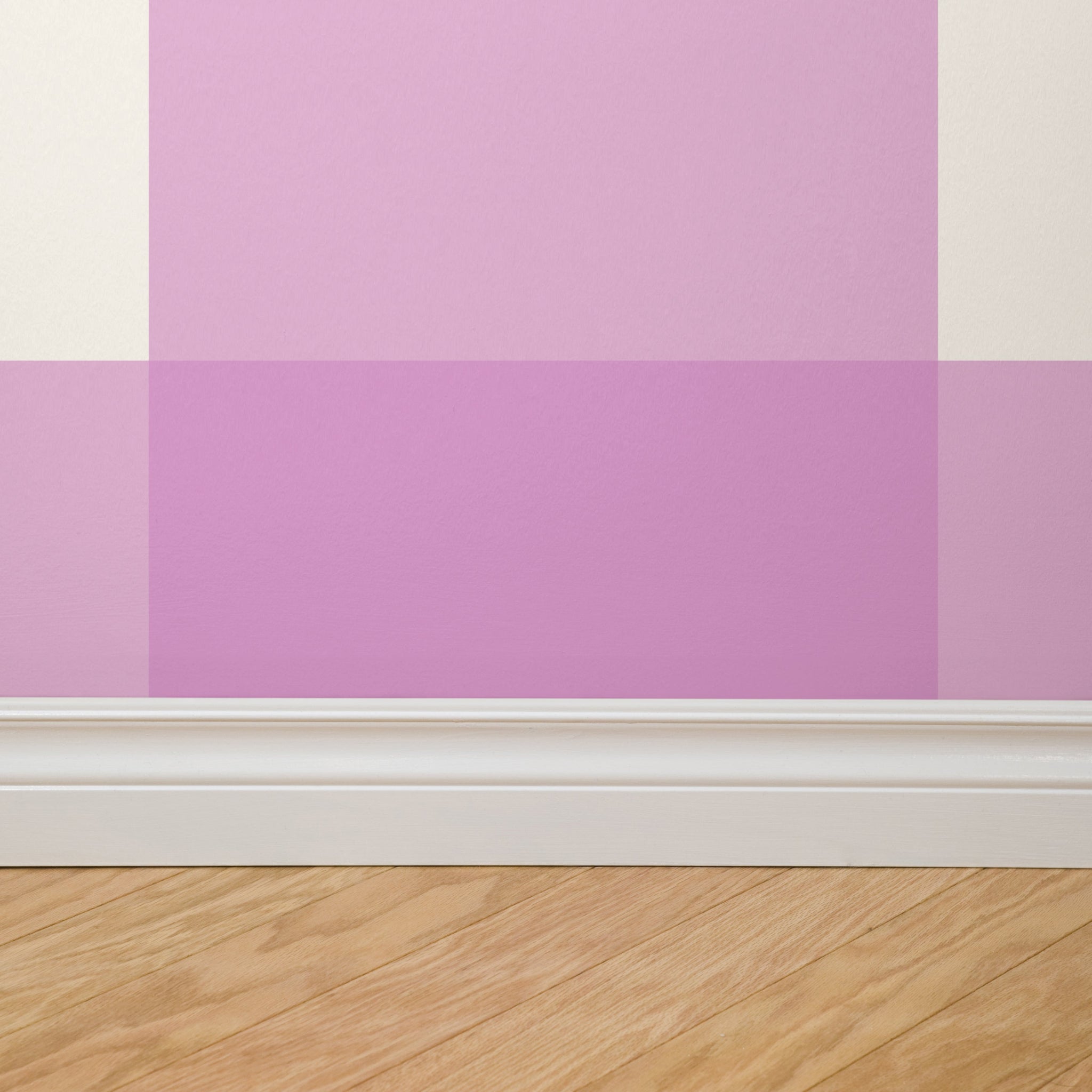 Simply Gingham Large (Purple) Wallpaper - 10 FT H X 8 FT W Traditional