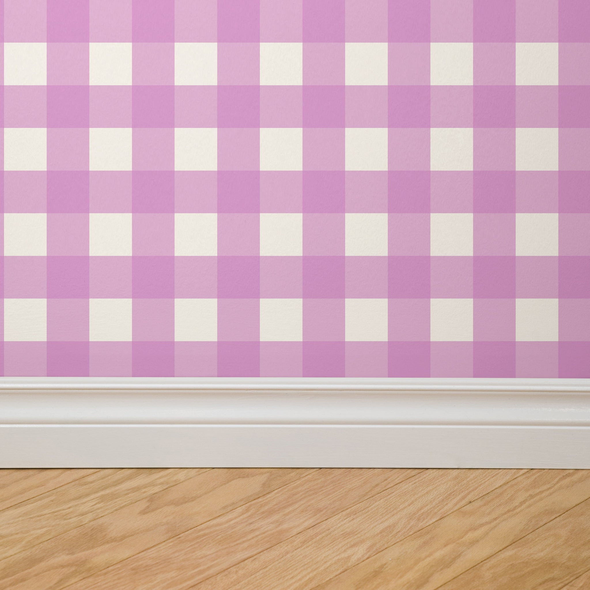 Simply Gingham Small (Purple) Wallpaper