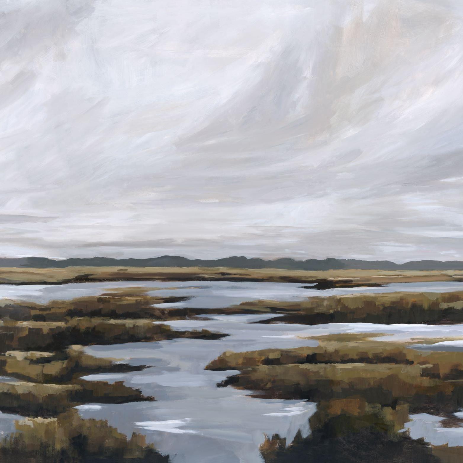 Beyond the Marsh Wallpaper - 8 FT H X 11 FT W Peel and Stick
