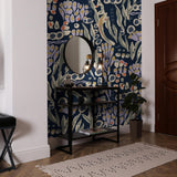 Wall Blush SG02 Bindi Wallpaper accentuating a modern entryway, with focus on pattern and colors.

