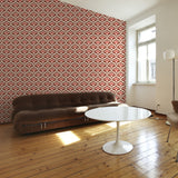 Cordelia Wallpaper by Wall Blush featured in a modern living room, highlighting wall decor.