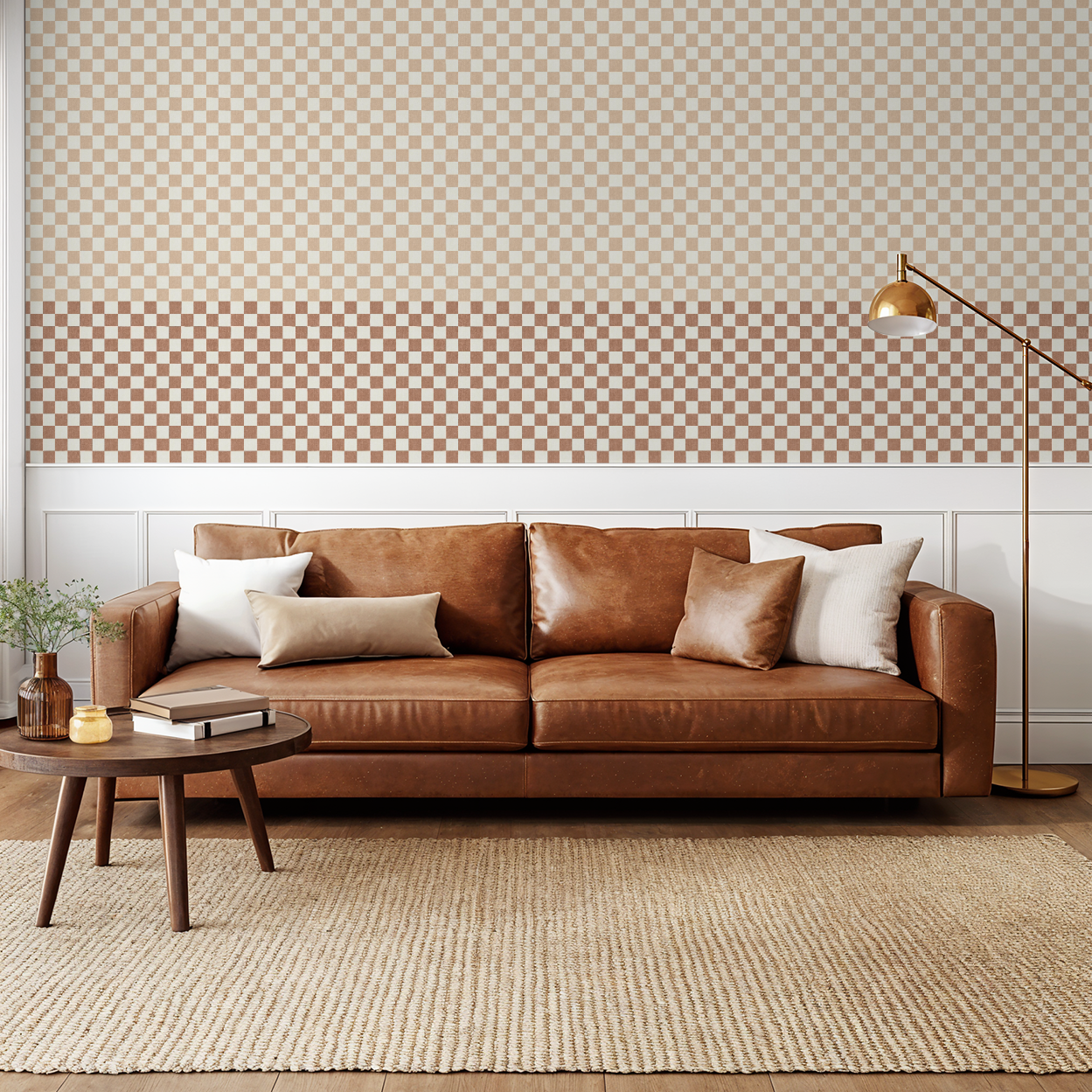 Eli (Peach) Wallpaper