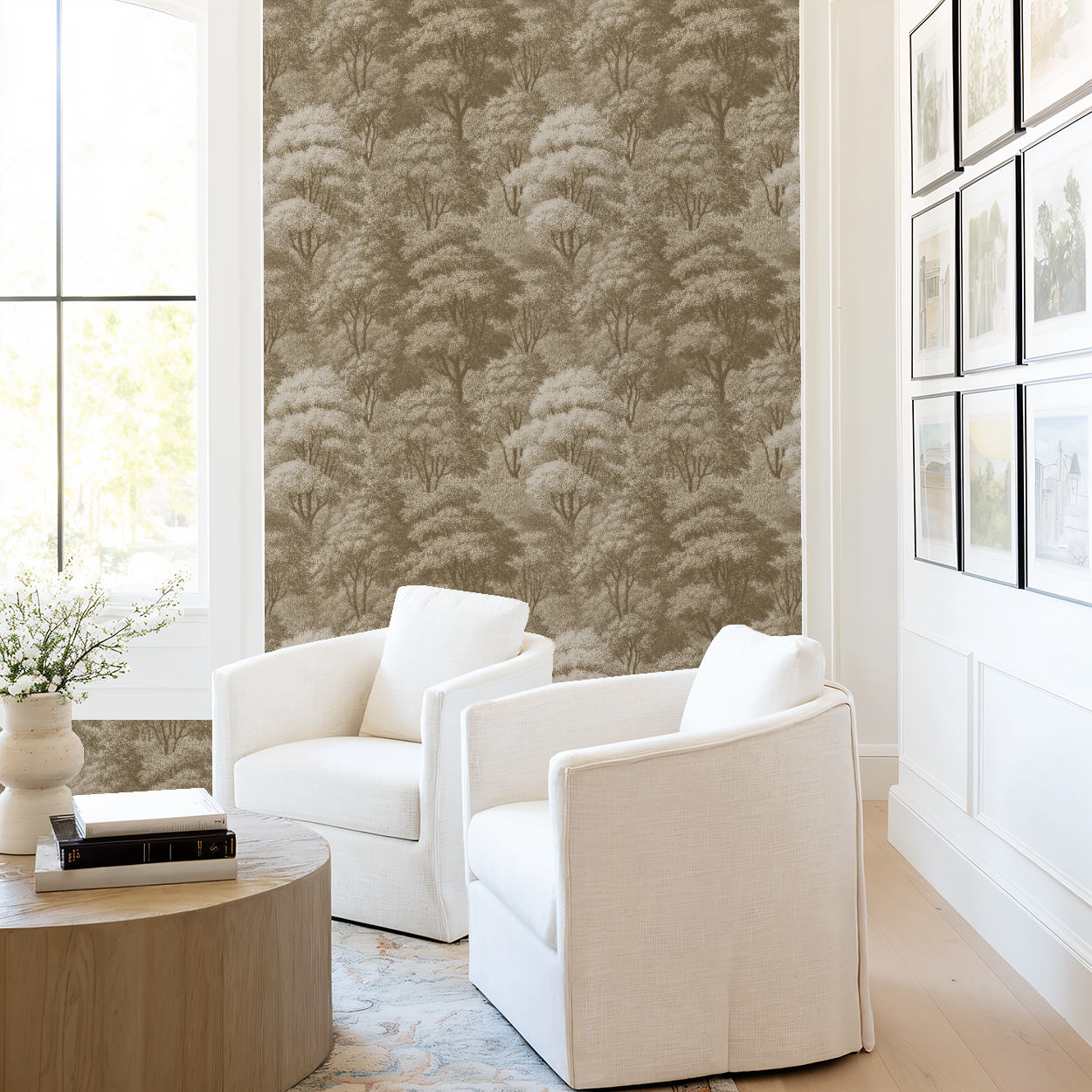 Elmira (Beige) Wallpaper