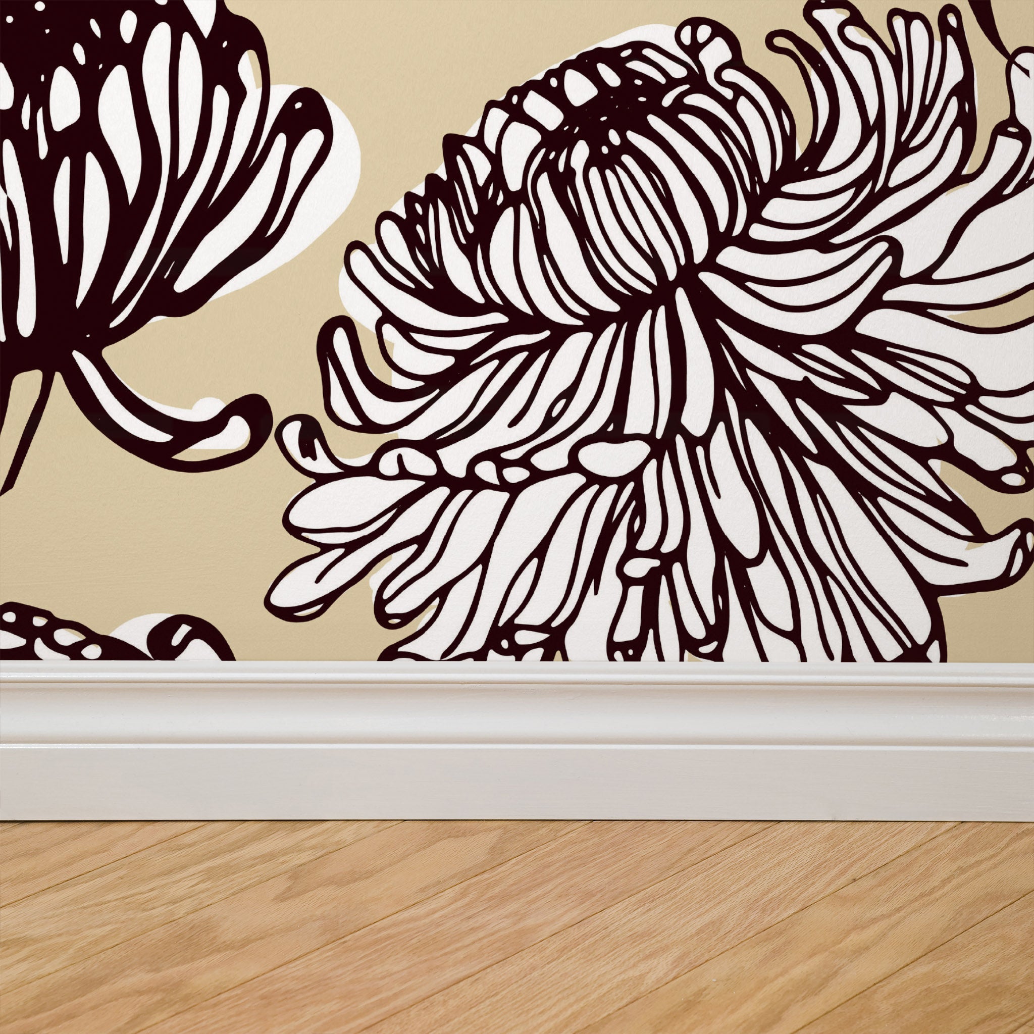 Earthy Wildflower Wallpaper