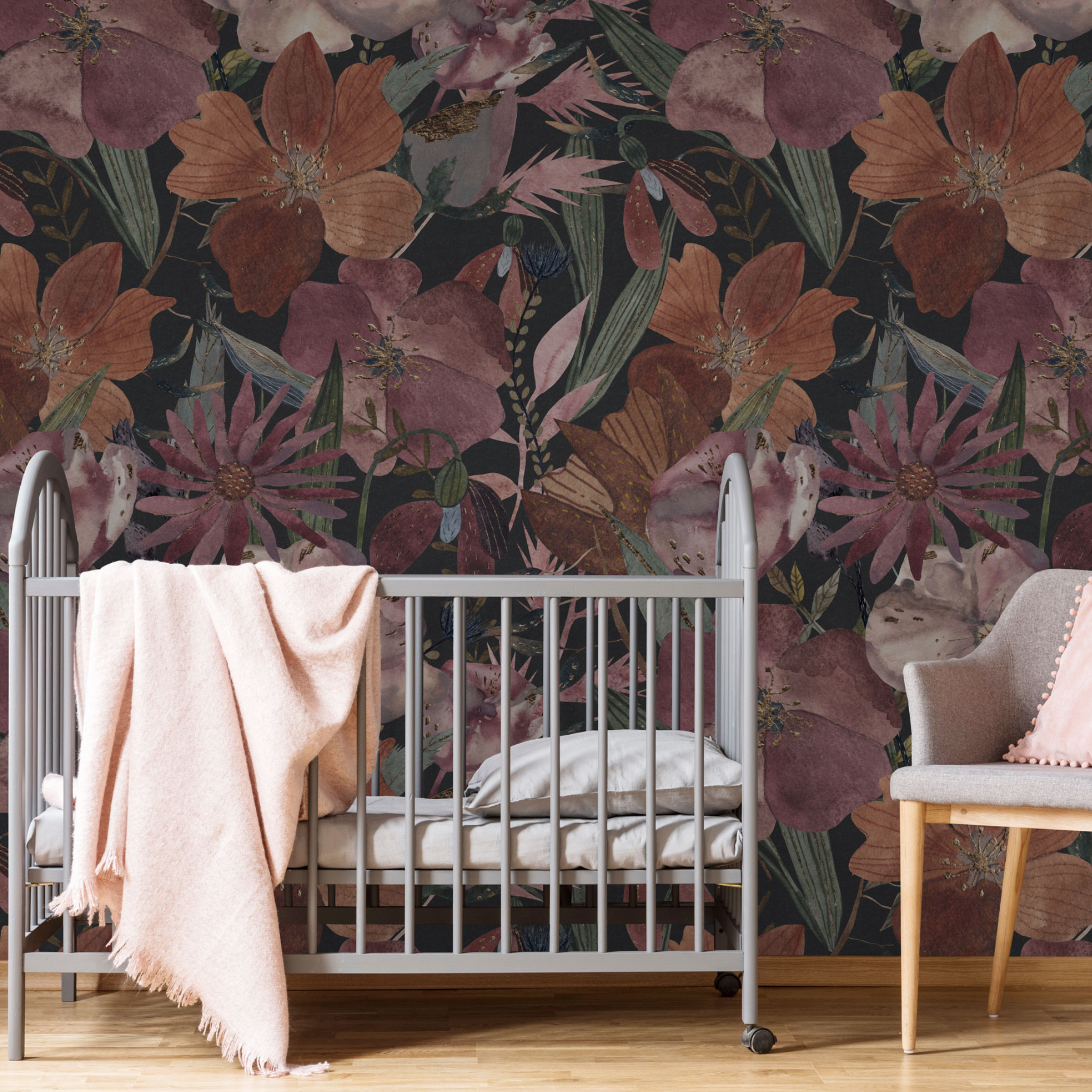 Edith Wallpaper Wallpaper - The Stefanie Bloom Line from WALL BLUSH