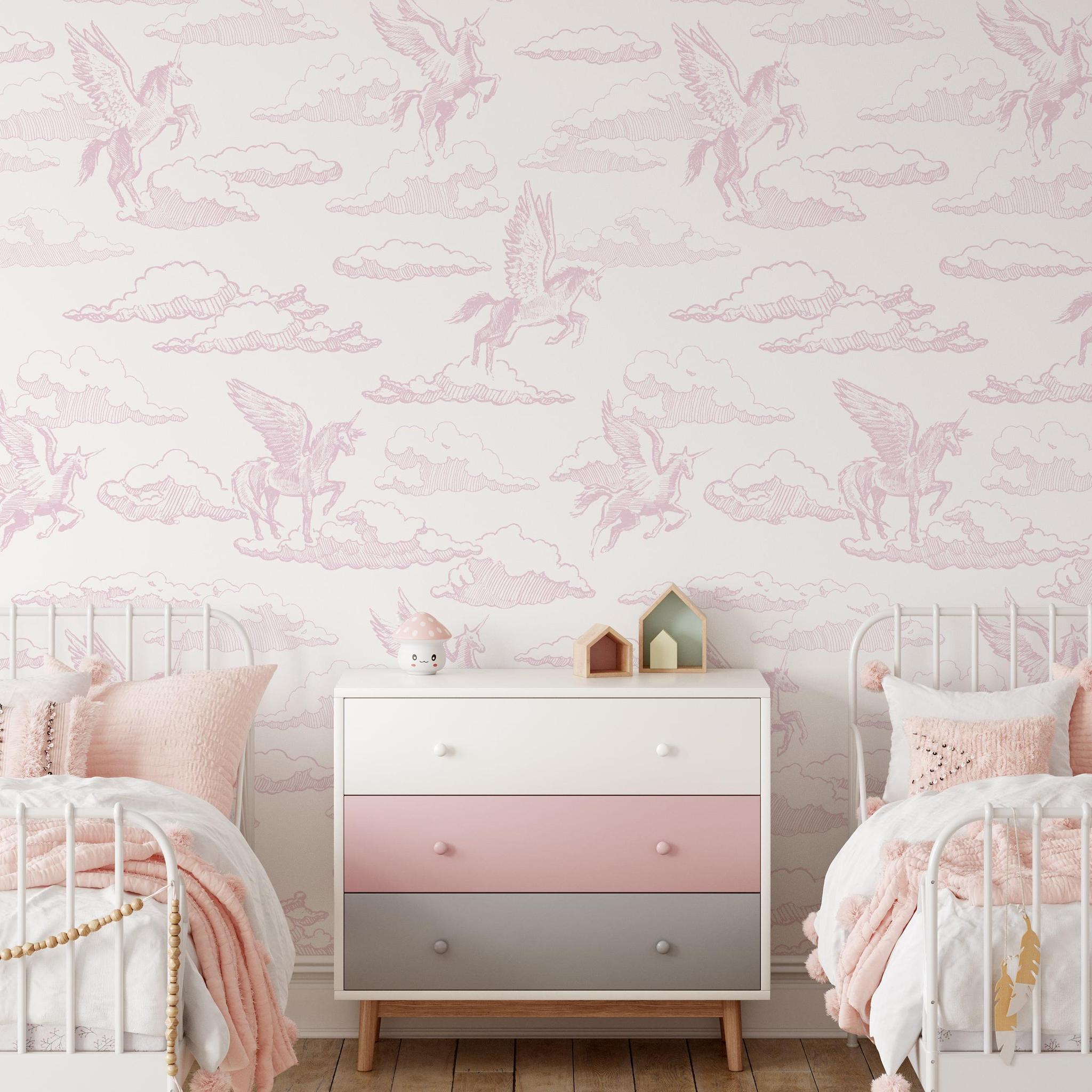 Enchanted Wallpaper - 10 FT H X 9 FT W Peel and Stick