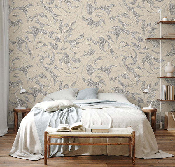 Esme - Vintage Leaf Wallpaper– WALL BLUSH