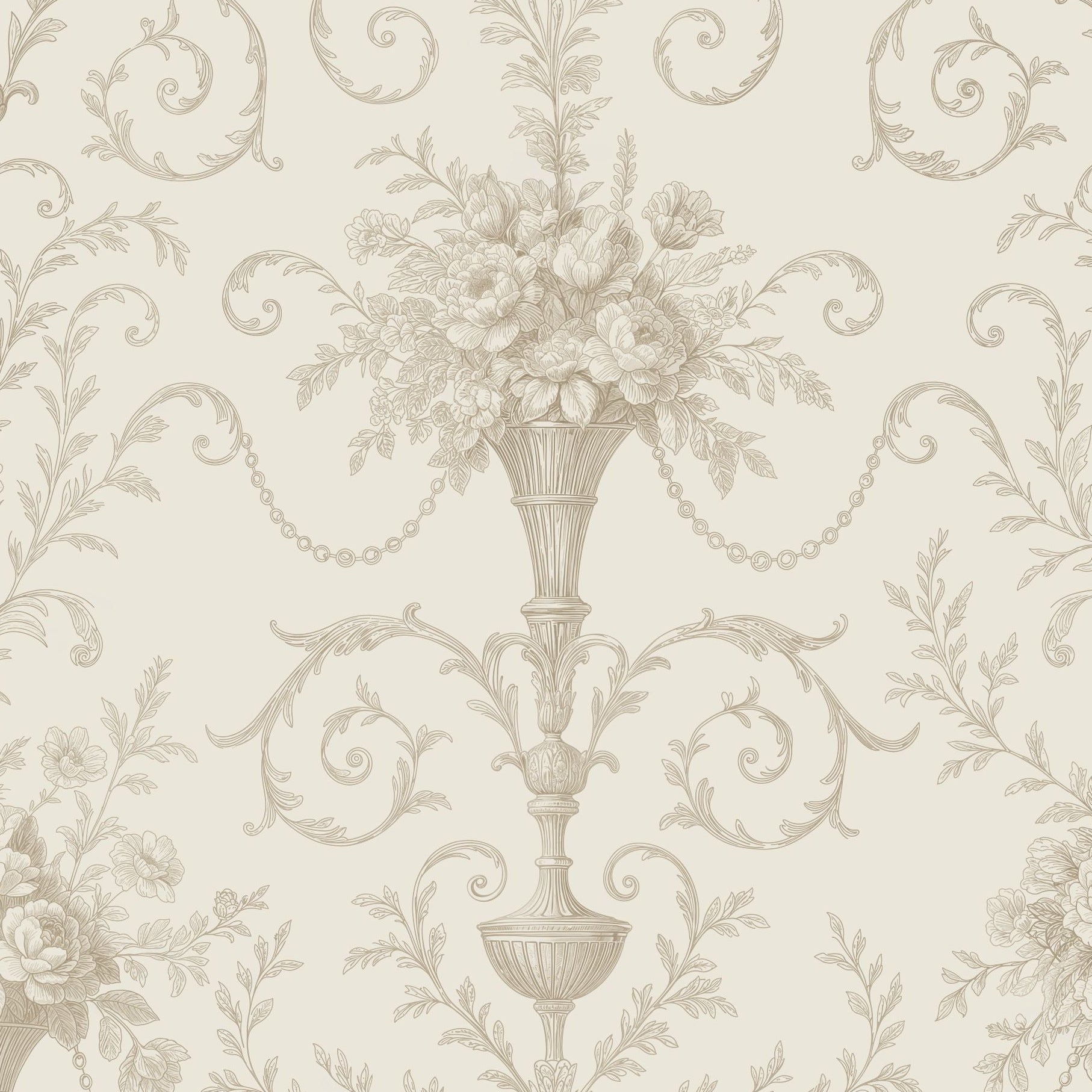 Faded Fleur Wallpaper