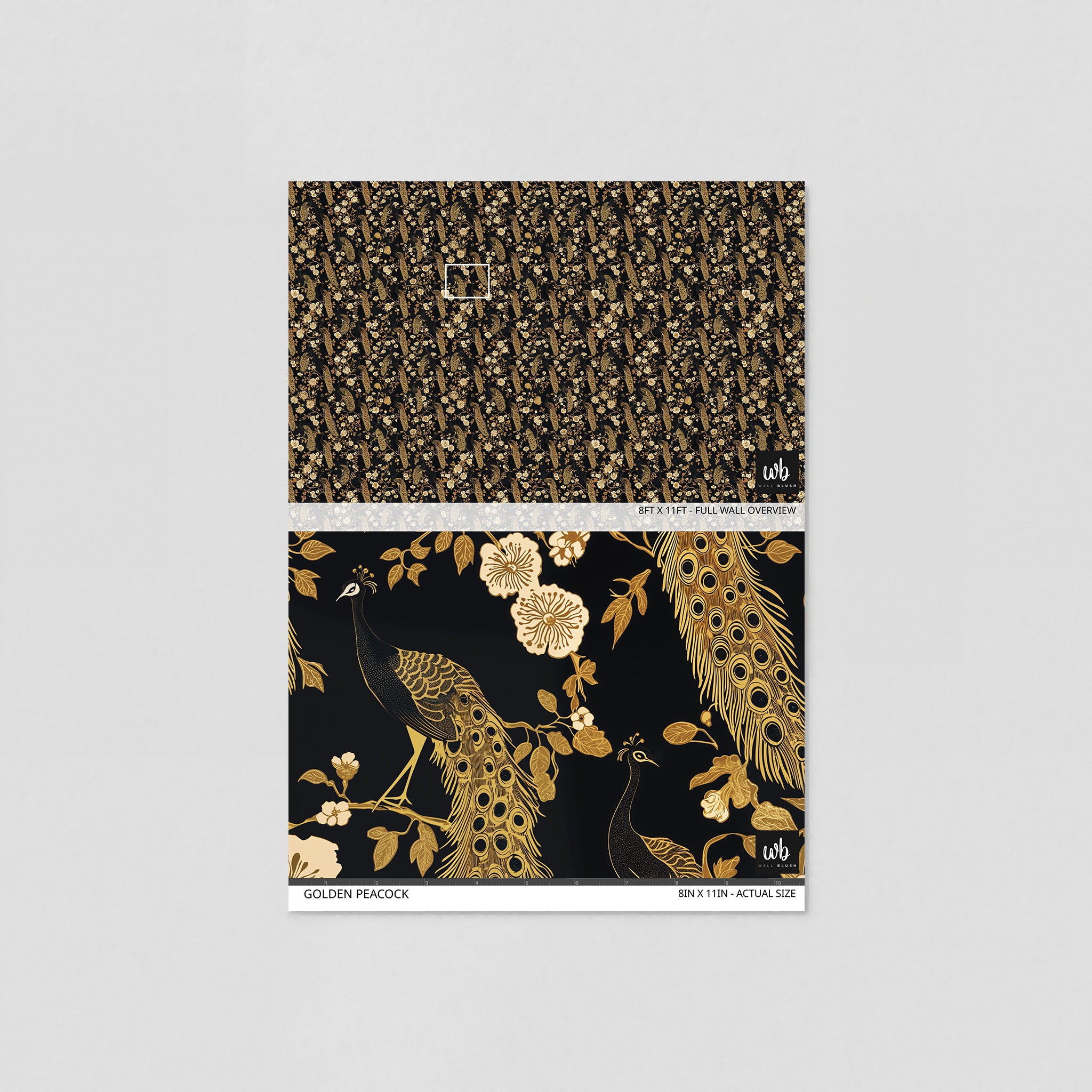 Golden Peacock Wallpaper