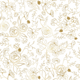 Alt text: "Wall Blush Golden Hour Wallpaper with elegant floral pattern in a living room setting, highlighting intricate design."