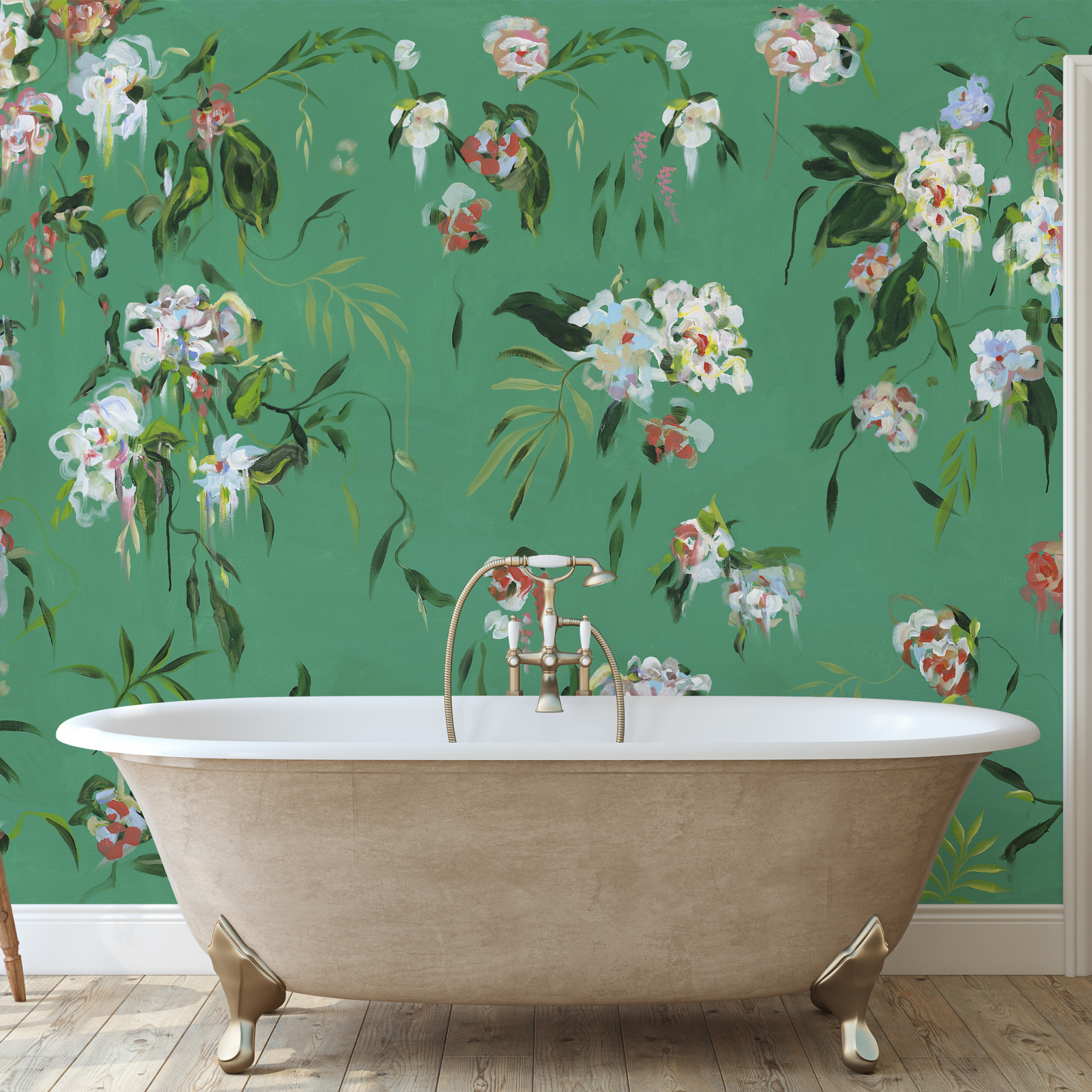 The Grove Wallpaper - 10 FT H X 12 FT W Luxe Peel and Stick