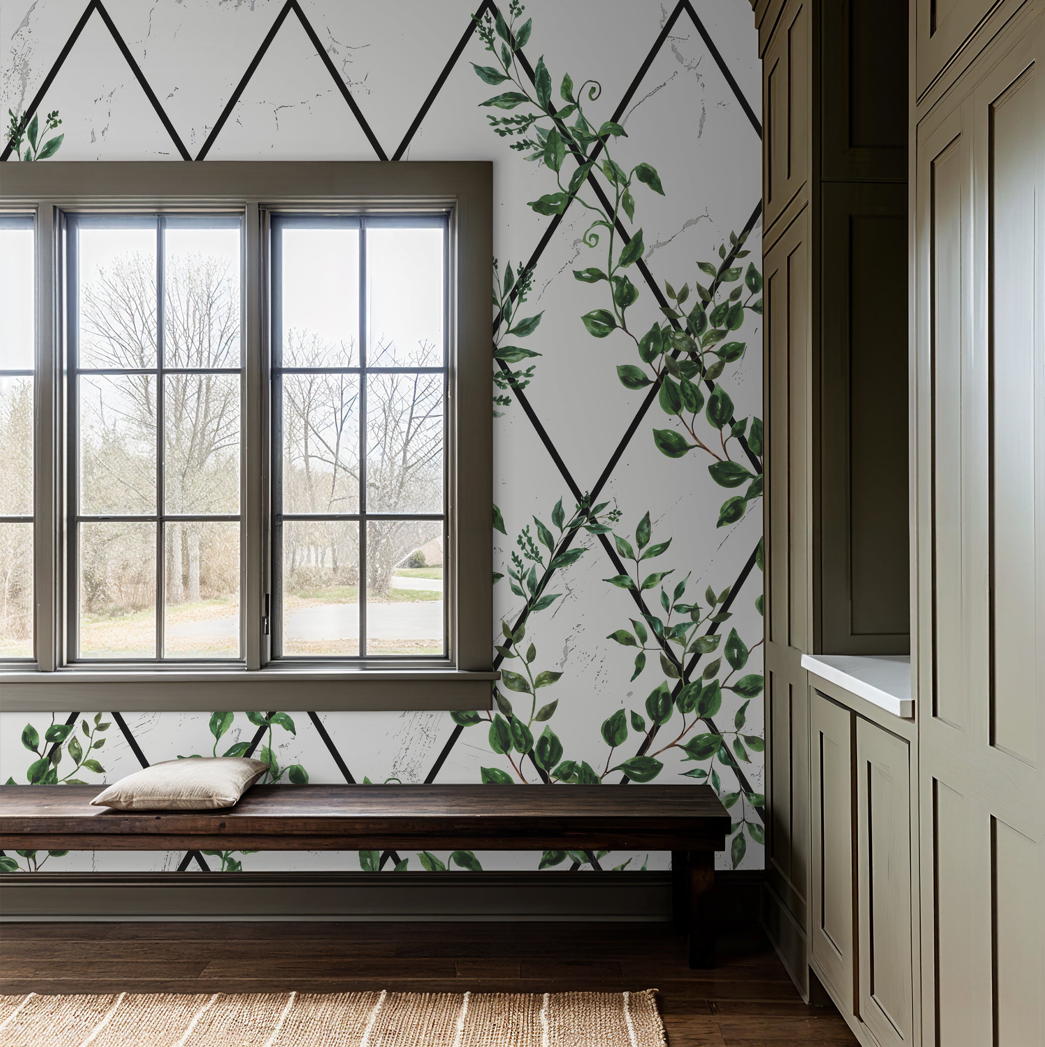 Greenhouse Trellis (Mural Edition) Wallpaper