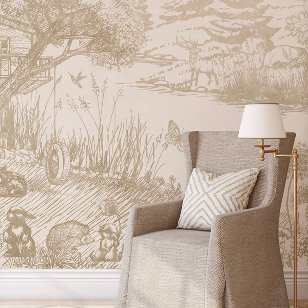 Huck & Finn - Woodland Peel and Stick Wallpaper