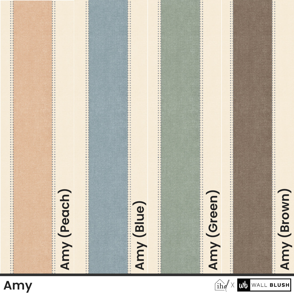 Amy (Green) Wallpaper - 6 FT H X 12 FT W Luxe Peel and Stick