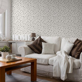"Lauria Wallpaper by Wall Blush in a cozy living room, highlighting elegant wall decor and design."