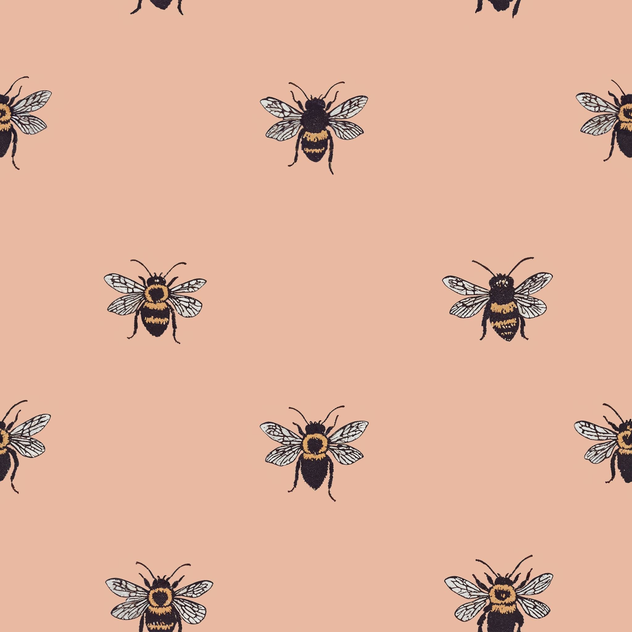 Life of Bees (Pink) Wallpaper