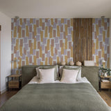 Love You to Pieces Wallpaper by Wall Blush SG02 featured in contemporary bedroom decor with focus on design.
