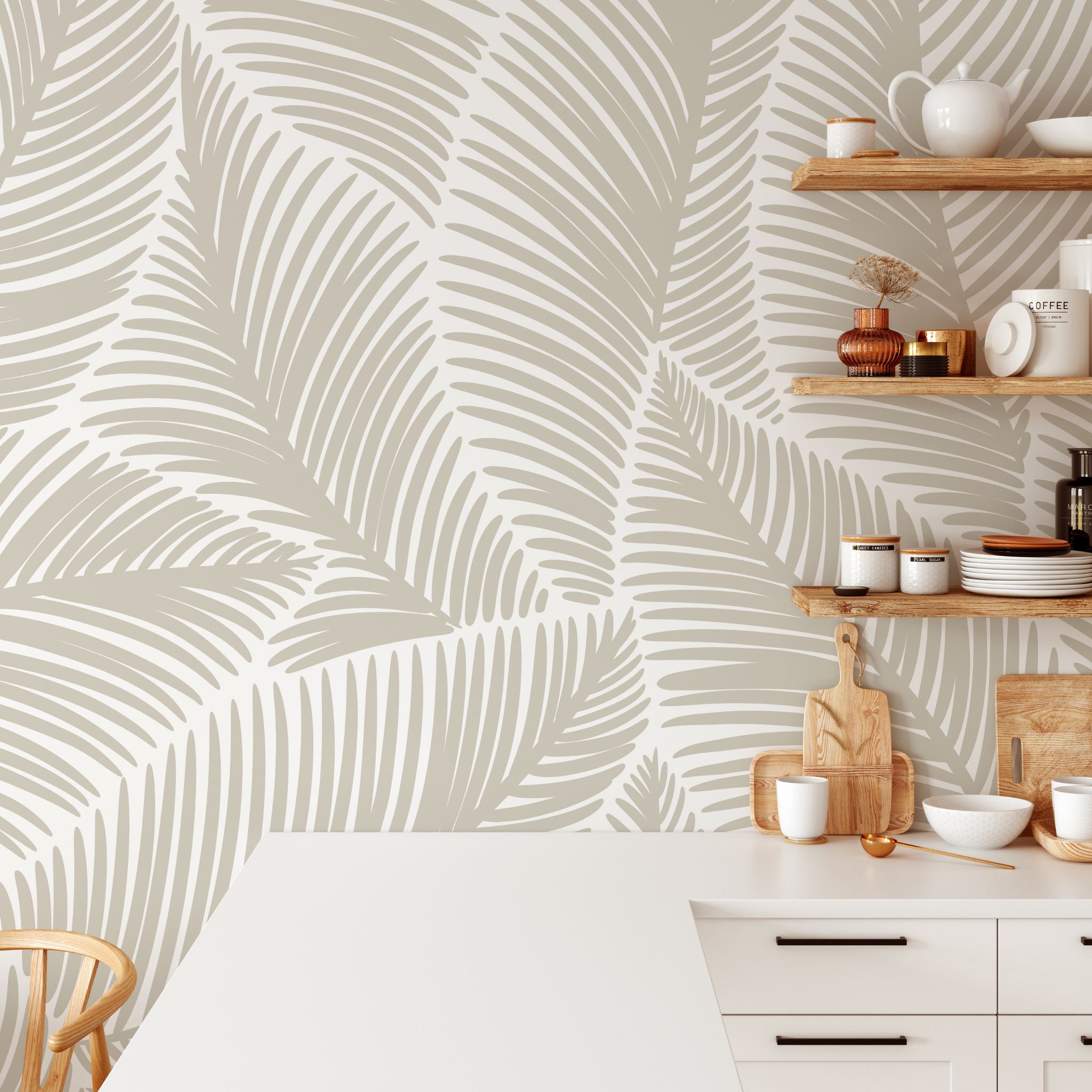 Ohana Wallpaper - 14 FT H X 10 FT W Luxe Peel and Stick