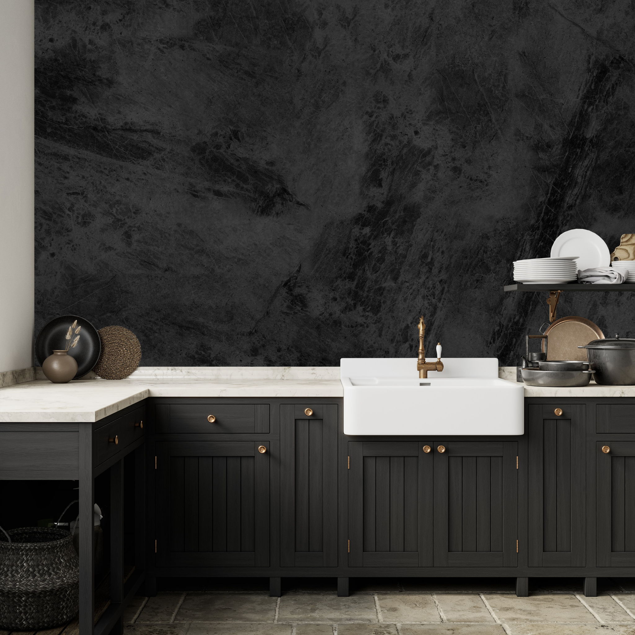 ONYX Wallpaper - 10 FT H X 6 FT W Luxe Peel and Stick