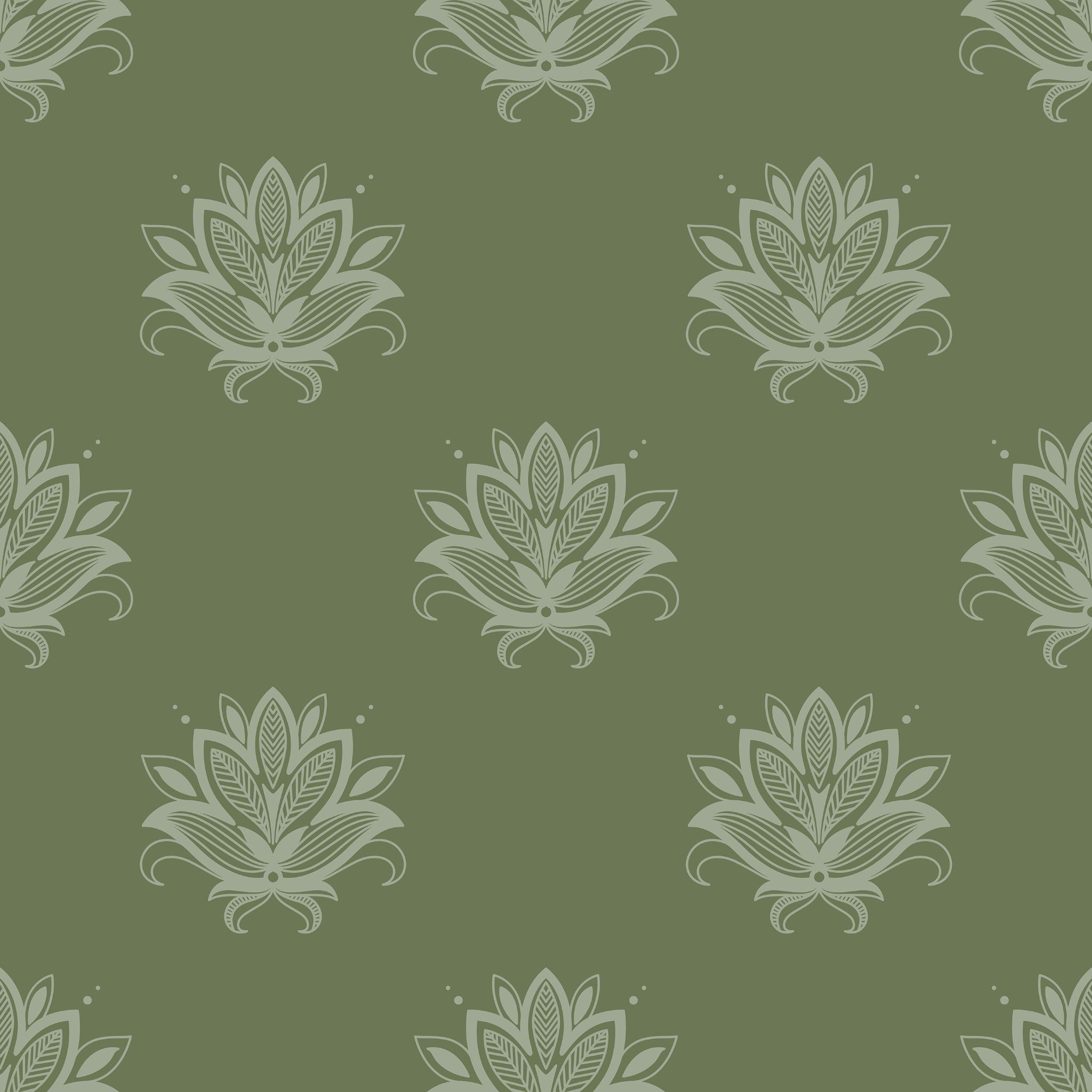 Prairie Hymn (Green) Wallpaper