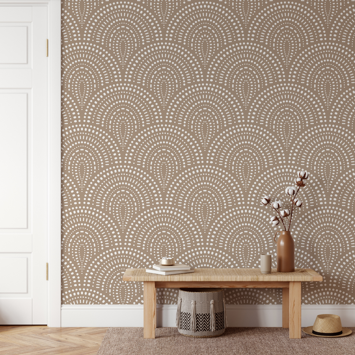 Tom Rae Wallpapers Rae - Neutral Geometric Peel and Stick Wallpaper
